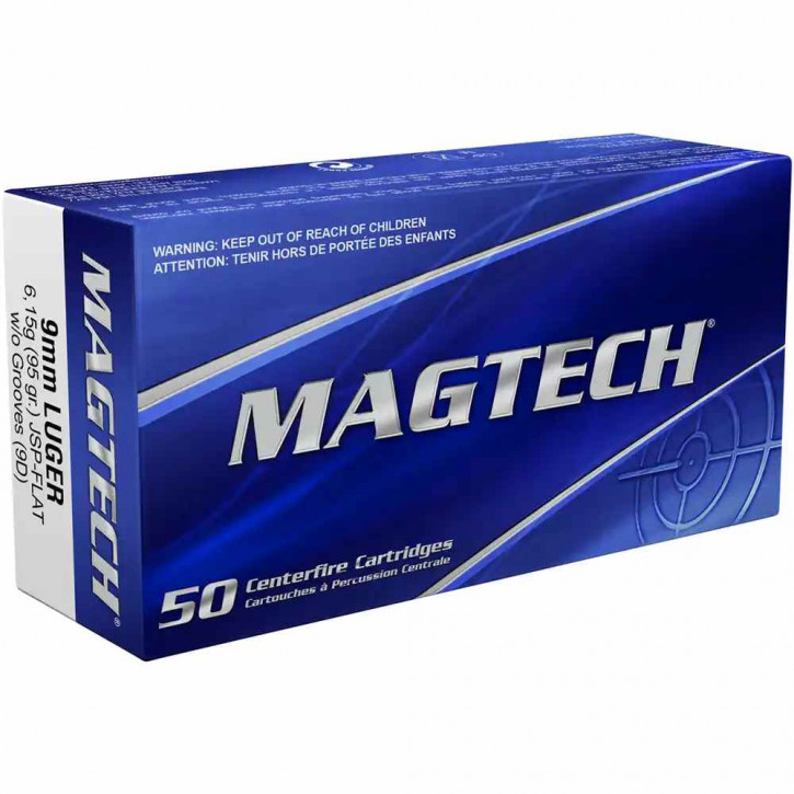 Magtech  9mm Luger JSP-Flat 6,2g/95grs.