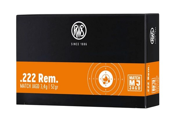 RWS Büchsenpatrone  .222  MJ  52gr