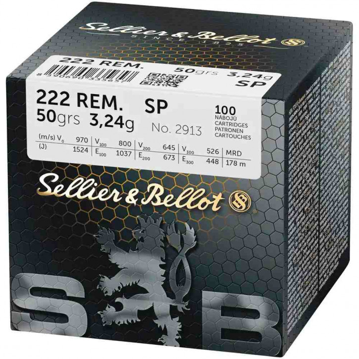 S&B  .222Rem. SP 50gr 3,2g