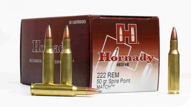 Hornady  .222 Rem  50 grain SP Match