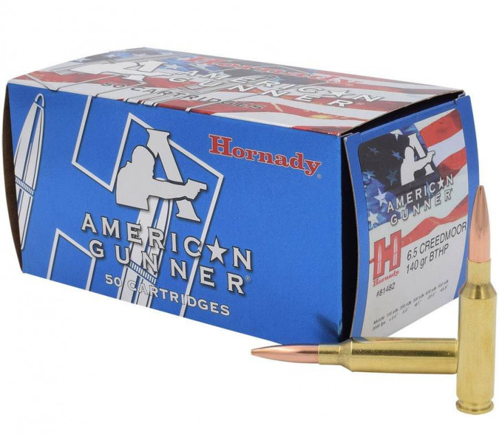 Hornady  6,5 Creedmoor 140 grain BTHP Match/American Gunner