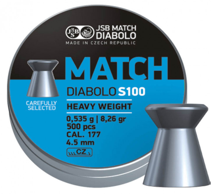 JSB Diabolo blue Match 4,49 mm, heavy weight