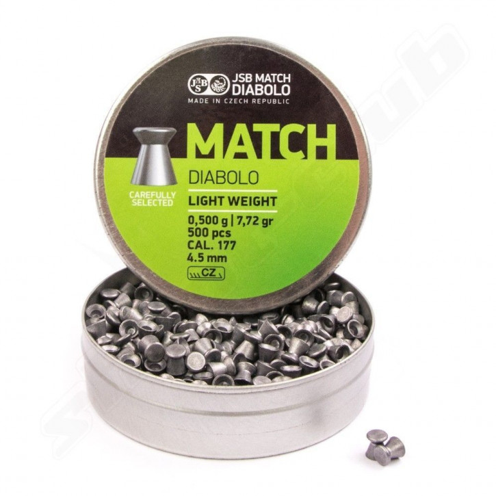 JSB Diabolo green Match 4,49 mm, light weight