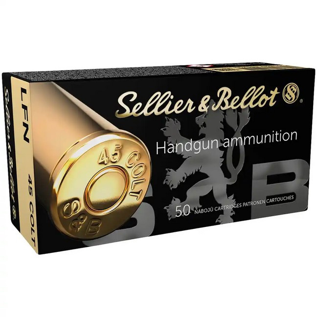 S & B .45 LC Blei Flachkopf 16,1g/248grs.